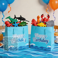 Jouet éducatif préscolaire décorations d'aquarium mini vinyle plastique océan mer animal jouet ensemble pour gâteau cupcake toppers