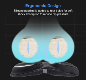 Vente en gros de housse de siège de <span class=keywords><strong>selle</strong></span> de vélo en silicone souple coussin de vélo respirant avec rembourrage en <span class=keywords><strong>gel</strong></span> Style simple pour vélo de cyclisme - Product Image 3