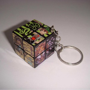 Llavero con forma de cubo Rubiks 2X2, Mini rompecabezas, juguete educativo para niños y adultos, regalo Unisex, varios colores, Material ABS - Product Image 3