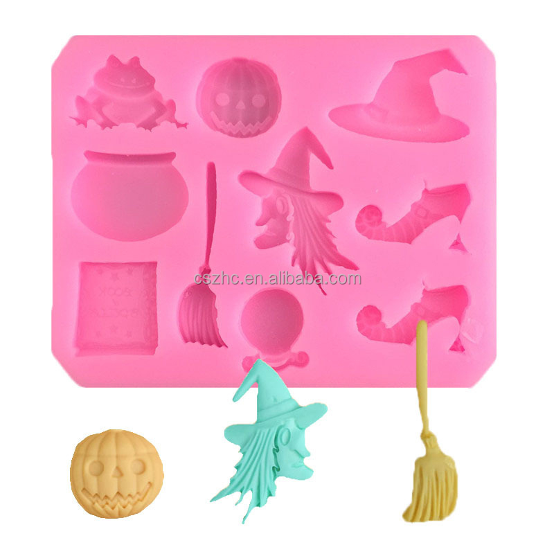 Lot 2 Moules Silicone Sucettes Halloween – Formes Citrouille Et Fantôme, Avec 100 Bâtonnets, Résistant à La Chaleur