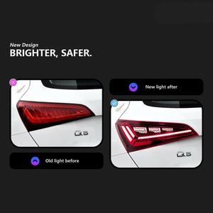 ไฟท้าย LED สำหรับรถยนต์ Q5 ปี 2008-2018 รุ่น TBZ005 พร้อมไฟเลี้ยวแบบไดนามิก ไฟเบรก ไฟถอยหลัง 12V เลนส์สีแดง รุ่นใหม่ - Product Image 2