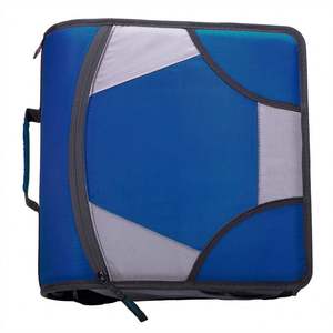 Free Sample BSCI Large Capacity <b>3</b> <b>Ring</b> <b>3</b> Inch Zipper <b>Binder</b> Waterproof Zippered <b>Binder</b> Bag for Middle School - Product Image 1
