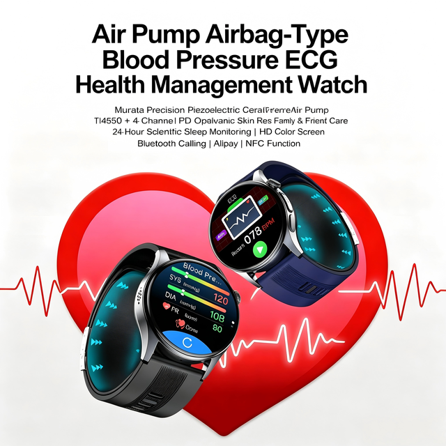 2026 Air Pump Airbag BP ECG Sleep Tracker WS200 Health Tracking Universal Fit Home Care Android Smartwatch