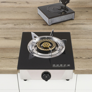 Venta directa <span class=keywords><strong>de</strong></span> fábrica Aspecto hermoso Estufa <span class=keywords><strong>de</strong></span> gas <span class=keywords><strong>de</strong></span> vidrio templado <span class=keywords><strong>de</strong></span> acero inoxidable <span class=keywords><strong>de</strong></span> un quemador Fácil <span class=keywords><strong>de</strong></span> operar Precio barato - Product Image 2