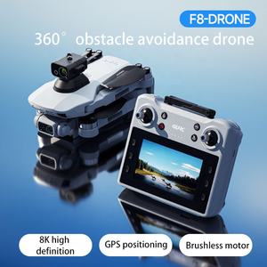 Drone pliable 8K HD pour débutants avec écran LCD, télécommande, positionnement <span class=keywords><strong>GPS</strong></span>, moteur sans balais, gyroscope 6 axes, en plastique, portée 10 km - Product Image 4