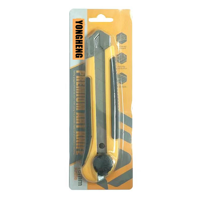 9mm 18mm Snap Blade Auto Lock Box Cutter Anti Slip Utility Knife Cutting Knife
