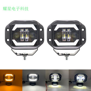 ไฟส่องสว่าง LED ทรงสี่เหลี่ยม ขนาด 4 นิ้ว 40 วัตต์ 6000K 12 โวลต์ ใช้ได้กับรถออฟโรด ไฟตัดหมอก ไฟขับขี่ - Product Image 4