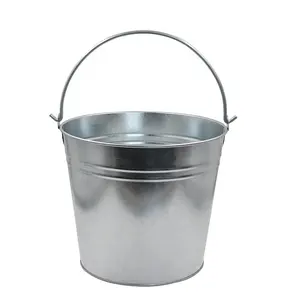 Balde de aço galvanizado resistente 14l