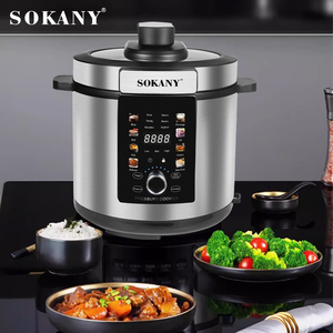 Cuisinière électrique multifonctionnelle SOkany 7L, appareil électroménager 7L, <span class=keywords><strong>autocuiseur</strong></span> électrique multifonctionnel, cuiseur à riz <span class=keywords><strong>Silver</strong></span> <span class=keywords><strong>crest</strong></span> - Product Image 6