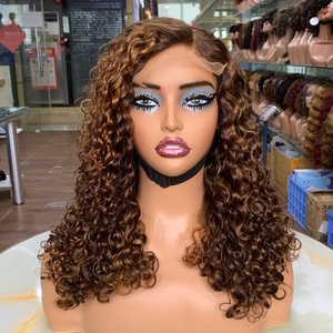 Exquisite 14Inch Human Hair <b>Wigs</b>: 5*5 Luxury Perruques Naturel Cheveux Humain in Stunning p4/30 , Unleash Your Glamour - Product Image 1