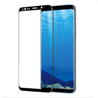 Protection d'écran en verre trempé liquide anti-rayures avec colle intégrale pour Samsung Galaxy S8 S9 Plus Note 8 9