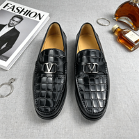 Mocassins Penny Classiques Britanniques pour Hommes en Cuir Véritable – Chaussures Décontractées et Habillées Style Luxe Designer 2026