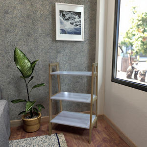 מדף אחסון עץ רב קומות עבור סלון מטבח ביתי מרפסת ריהוט סלון - Product Image 5