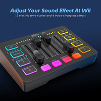 Fifine Audio Soundcard Antarmuka Audio Kartu Suara Siaran Mixer Kartu Suara Live Kartu Suara untuk Studio Rekaman