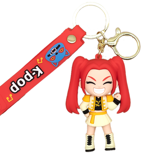 Llavero <span class=keywords><strong>de</strong></span> PVC 3D <span class=keywords><strong>de</strong></span> 7.5cm Inspirado en un Grupo <span class=keywords><strong>de</strong></span> Chicas Cazadoras <span class=keywords><strong>de</strong></span> Magia Oscura con Ilustraciones Personalizadas y Soporte para Venta al por Mayor OEM - Product Image 2