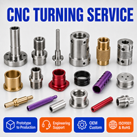 Servicio de Torneado CNC de Precisión Personalizado, Piezas de Mecanizado de Metales de Titanio y Aluminio, Equipo Industrial OEM, Componentes Torneados por CNC