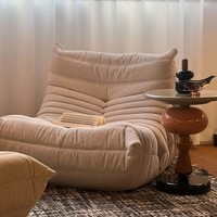 Canapé Togo en velours, plissé, capitonné, siège au sol, multicolore, gain de place, prix d'usine, vente en gros personnalisée