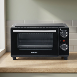 Forno Elettrico Kooper 15L 650W 220-240V Nero Automatico con Vetro Temperato per Cottura, Grigliatura, Tostatura e Girarrosto, Interno Antiaderente - Product Image 2