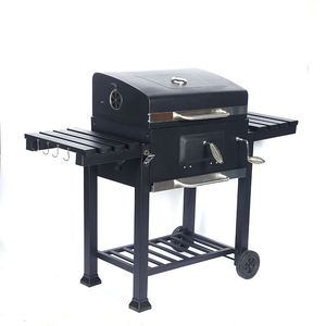 IOnthunder <span class=keywords><strong>Heavy</strong></span> Duty Garden Barrel Trolley Fumador al aire libre Barbacoa Parrilla Carbón Barbacoa Parrilla Mesa auxiliar <span class=keywords><strong>Radio</strong></span> portátil Barbacoa - Product Image 2
