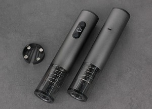 Articles cadeaux les plus vendus du nouvel an <span class=keywords><strong>2023</strong></span> ouvre-bouteille de vin électrique Rechargeable par USB accessoires de Bar ensemble cadeau avec Logo gravé - Product Image 5
