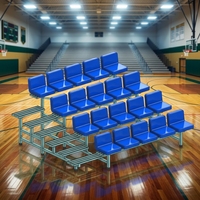 BleacherStand - Tribune d'extérieur pliable en alliage d'aluminium durable pour activités sportives/football, capacité supérieure à 20 kg