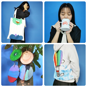 KHY Bộ Dụng Cụ Văn Phòng Phẩm Nghệ Thuật Cho Bé Gái Tranh Mini Bộ Sơn Acrylic Quà Tặng Sinh Nhật Màu Tự Làm Miễn Phí Vận Chuyển - Product Image 6