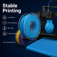 Filament PLA mat 1,75 mm avec lignes de couche cachée, surface lisse, faible déformation, filament 3D mat pour présentation de modèles
