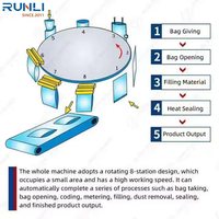 Machine d'emballage rotative entièrement automatique à grande vitesse pour le fromage avec aspiration sous vide et injection d'azote |   Remplisseuse multi-poids à commande servo