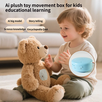 Ours en peluche interactif original AI en gros, jouet parlant avec boîte sonore, connexion Wi-Fi, module éducatif pour enfants