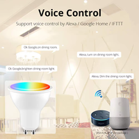 Ampoule intelligente Wifi, contrôle sans fil, Tuya Smart LED Light, lumière LED intelligente Wifi, dimmable RGB CCT, projecteur LED intelligent