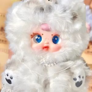 กล่องปริศนาสำหรับเด็กทำจากผ้ากำมะหยี่สีน้ำ<span class=keywords><strong>ต</strong></span>าลอ่อนขนาดมินิของเล่นแมวที่แสดงออกอย่างหน้าด้าน - Product Image 4