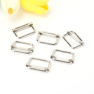 Metal D Ring Sliding <b>Buckle</b> Three Position Adjustable For Bags <b>Strap</b> Accessories Durable Zinc Alloy Hardware - Product Image 4