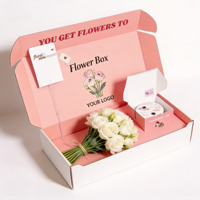Boîte d'emballage personnalisée pour fleurs en papier - Carton de qualité supérieure pour une livraison florale commerciale durable