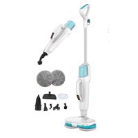 Hochwertiger 1380W Haushalts-Handdampfmopp Elektrischer Hochtemperatur-Reiniger für Böden und Teppiche Sterilisations-Wischmopp Dual