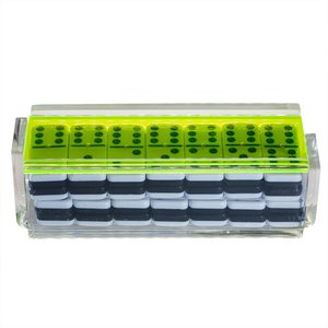 Boîte de rangement transparente en acrylique pour dominos, support transparent pour jeu de dominos standard - Product Image 5