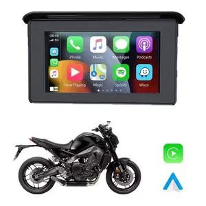 1080P Dual Dash Cam Voor Motorfiets Gps Navigatie Carplay Functie Inbegrepen