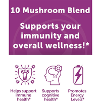 Complément alimentaire végétalien en gommes aux champignons 10-en-1, 3000 mg, haute puissance, pour la concentration et le soutien immunitaire, avec Ashwagandha, en gros, OEM, marque privée
