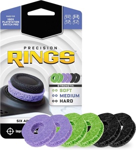 6-Pack Silicone Aim Assist Rings for PS5/PS4/Xbox/Switch Pro/<strong>Scuf</strong> <strong>Controllers</strong> - Precision Grip Motion Control Non-Electric Tools - Product Image 1