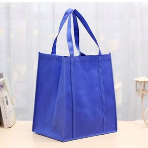 Heavy Duty Large Grocery Bags Non Woven Shopping <b>Totes</b> Bag with Thick <b>Plastic</b> Bottom - Product Image 1