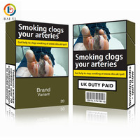 Boîte à Cigarettes Personnalisée en Carton, Étui Simple et Standardisé pour Tabac, Emballage pour Étui à Cigarettes