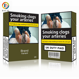 Scatola Personalizzata in Carta e Cartone per Sigarette Pacchetto Standard Neutro Confezione per Tabacco - Product Image 5