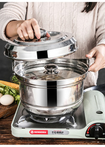 7l /9LStainless Steel No Fire Re-cooking Energy <strong>Saving</strong> Magic Cooking <strong>Pot</strong> - Product Image 5