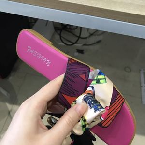 Trendy <b>Plastic</b> Bowknot Design Flowers Style Sandals <b>Ladies</b> Footwear Women <b>Slippers</b> - Product Image 6