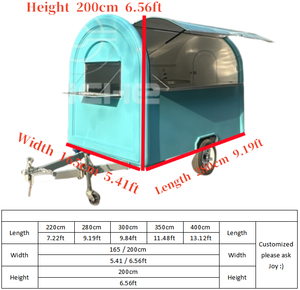 Eu Popular Cost Effective Food Trailer Galvanized Food Cart <b>Truck</b> <b>For</b> <b>Sale</b> Fryer Ice Cream - Product Image 5