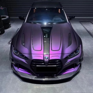 Film Vinyle Adhésif Mat PVC/PET Violet pour Recouvrement Automobile Peinture d'Origine, Sans Bulles, Décoration Intérieure et Extérieure, Pour Changement <span class=keywords><strong>de</strong></span> Couleur <span class=keywords><strong>de</strong></span> <span class=keywords><strong>Voiture</strong></span> DIY - Product Image 1