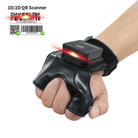 Escáner de Código de Barras Industrial Tipo Anillo Miniatura JR-2080W con Bluetooth, Visualización de Datos, Lector de Códigos QR y PDF417