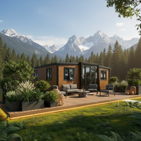 Villa de luxe préfabriquée en acier extensible de 20 pieds de haute qualité en Chine, petit bureau, maison