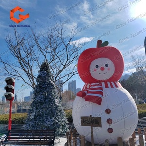 Muñeco de Nieve Inflable Navideño, Modelo <span class=keywords><strong>Gigante</strong></span> de Muñeco de Nieve Inflable, Globo Decorativo para Interiores y Exteriores, Adorno Navideño - Product Image 6