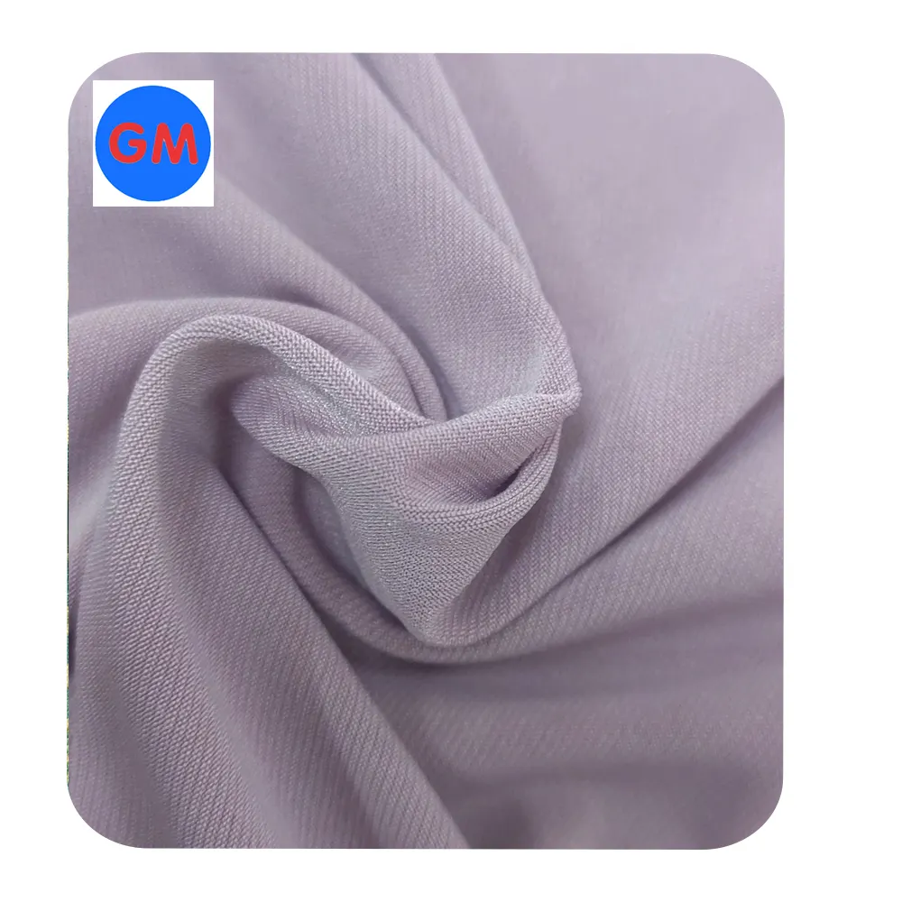 Tecido de elastano elástico durável para vestido, resistente a encolhões, de boa qualidade, 170gsm, 92% poliéster, 8% elastano, 4 vias, ideal para vestido