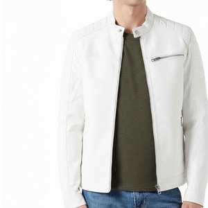 Mejor Proveedor, Chaqueta de Cuero 100% Genuino para Hombre, Deportiva, a la Moda, Impermeable, Transpirable, con Cuello Alto, Nueva, a Bajo Precio - Product Image 6